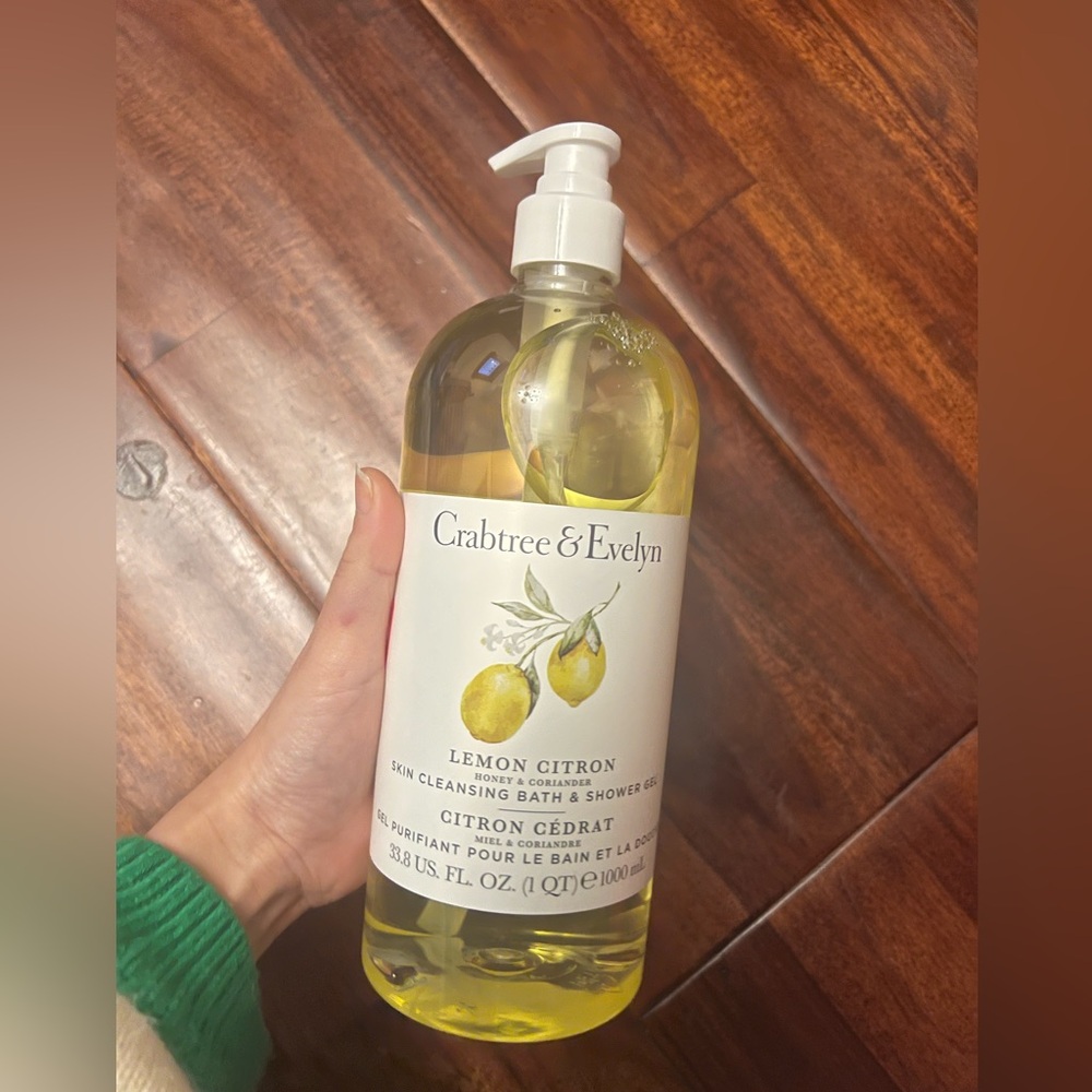Crabtree & Evelyn Lemon Citron Body Wash Rare Jumbo Size 33.8 oz New